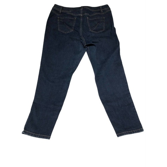 Lane Bryant Skinny Jeans Women Size 16 Short Genius Fit Stretch Denim 34" Waist - Picture 2 of 9